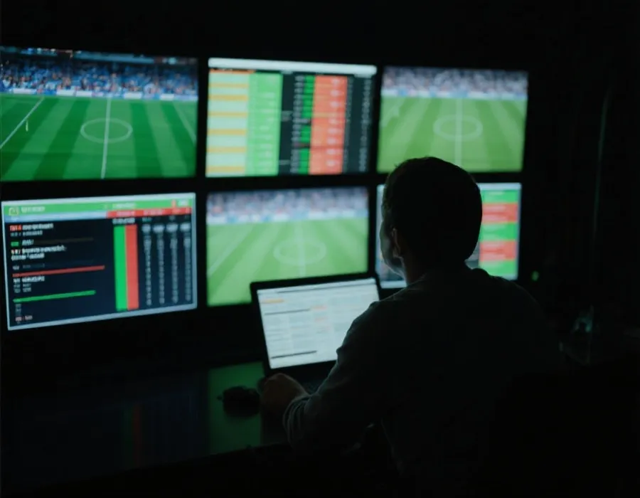 分析平台與數據走勢示意